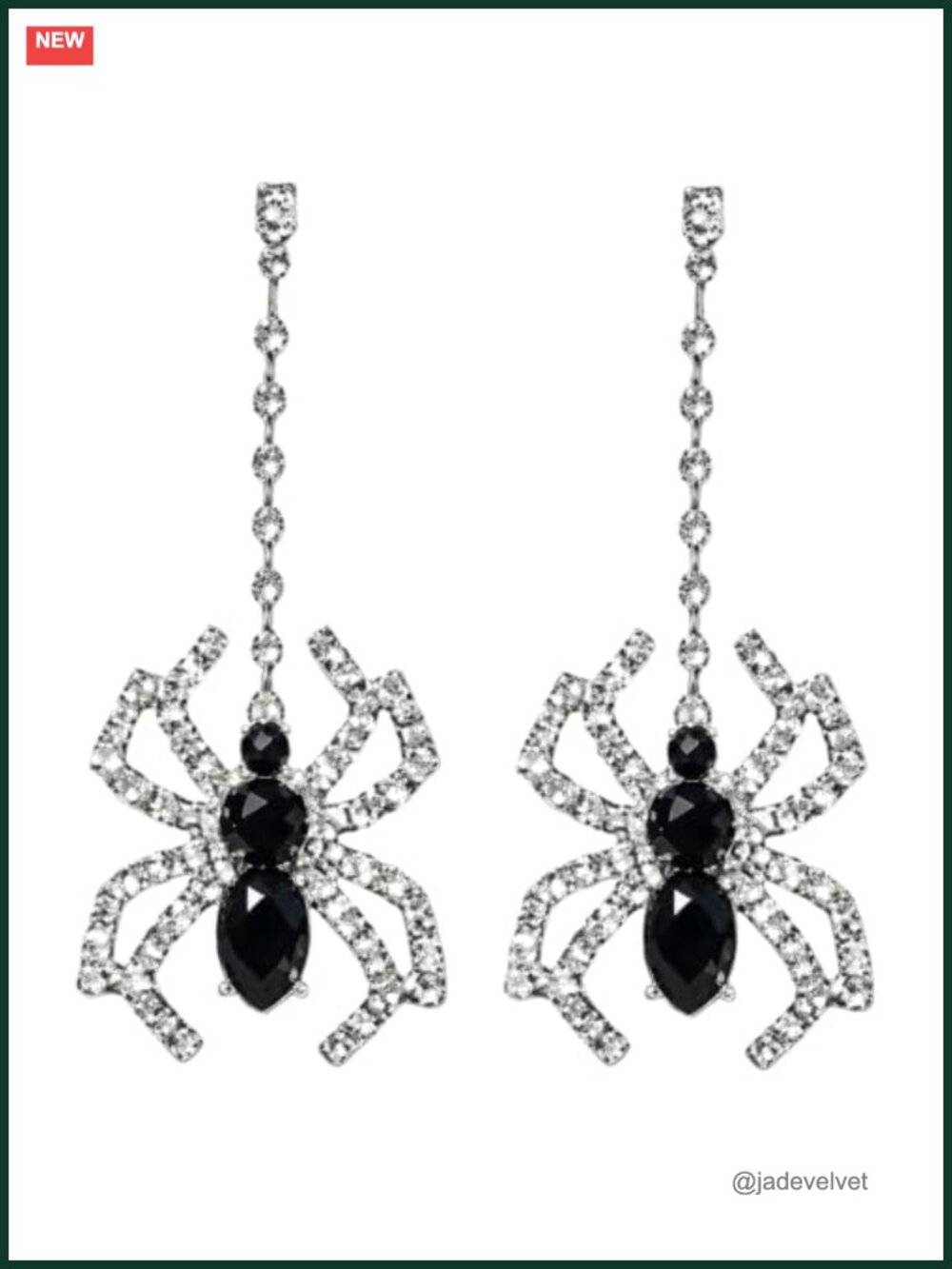 Spider Drop Dangle Earrings French Wire Halloween Jewelry Gift